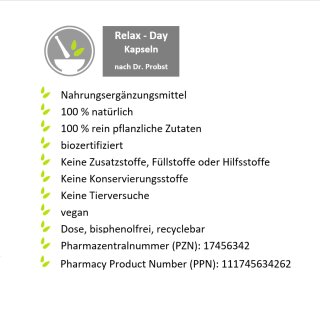 telomit® Relax · Día - Cápsulas según el Dr. Probst