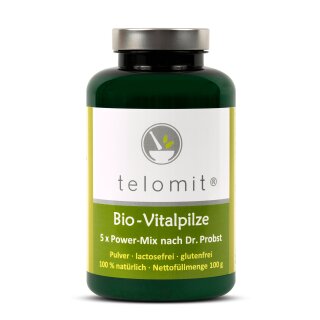 telomit® Organic Vital Mushrooms according to Dr. Probst, 2 packs - You save 5 &euro;