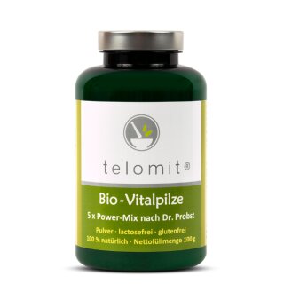 telomit Organic Vital Mushrooms according to Dr. Probst, 3 packs - You save 10 &euro;