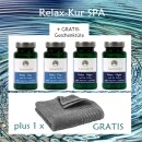 Set de regalo "Relax-Kur-SPA" con toalla de ducha GRATIS GRIS + bolsa de regalo GRATIS