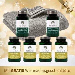 Geschenk-Set "Golden Spa" Nr. 3 - Sie sparen 30 € - mit GRATIS Duschhandtuch STEIN + GRATIS-Weihnachtstüte