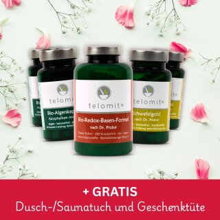 Muttertag - GESCHENK-SET  "Urkraftplus" + GRATIS Dusch-/Saunatuch und Geschenktüte