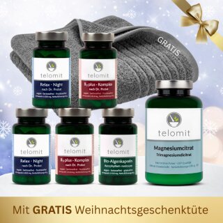 Geschenk-Set "PureSPA" - Sie sparen 5 € - mit GRATIS-Duschtuch ANTHRAZIT & GRATIS-Weihnachtstüte