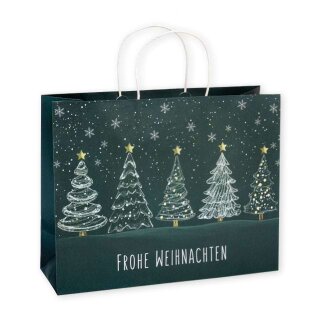 GeschenkTüte "White Forest" (dunkelgrün) GR