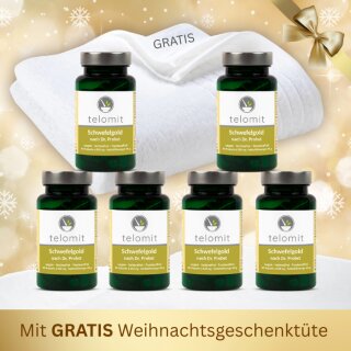 Geschenk-Set "Goldene Harmonie" Nr. 1 - Sie sparen 30 € - mit GRATIS Duschhandtuch WEISS + GRATIS-Weihnachtstüte
