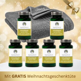 Geschenk-Set "Goldene Harmonie" Nr. 2 - Sie sparen 30 € - mit GRATIS Duschhandtuch ANTHRAZIT + GRATIS-Weihnachtstüte