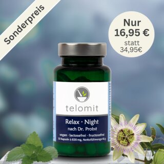 telomit® Relax · Night - Kapseln nach Dr. Probst