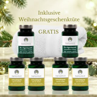 Geschenk-Set "Golden Spa" Nr. 1 - Sie sparen 30 € - mit GRATIS Duschhandtuch WEISS + GRATIS-Weihnachtstüte